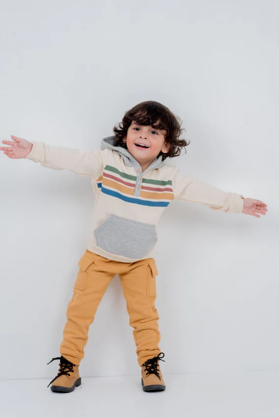 Little LAD Fleece Hoodie & Trousers 2 Piece Set - Image 2