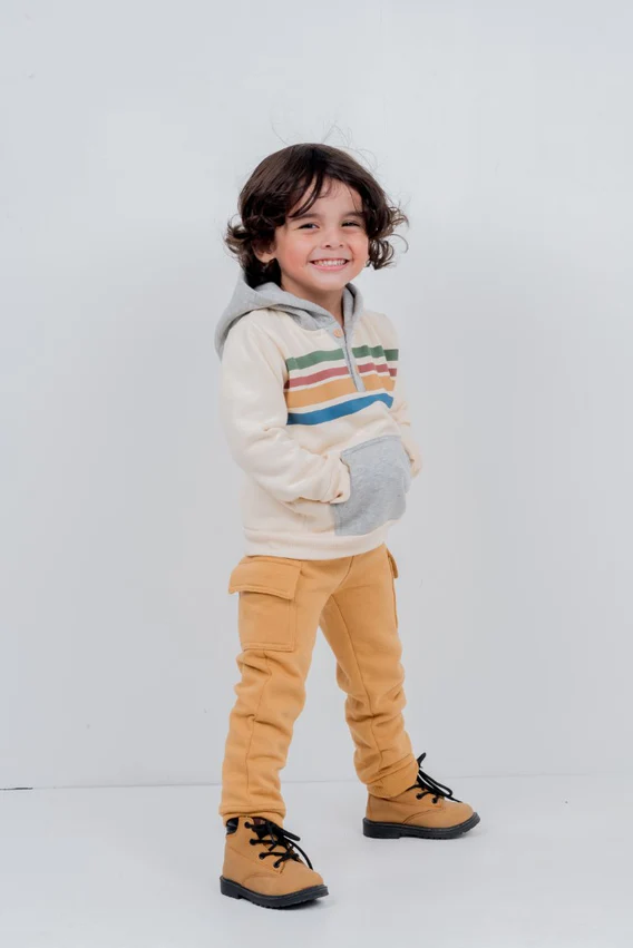 Little LAD Fleece Hoodie & Trousers 2 Piece Set