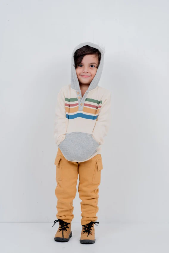 Little LAD Fleece Hoodie & Trousers 2 Piece Set - Image 3