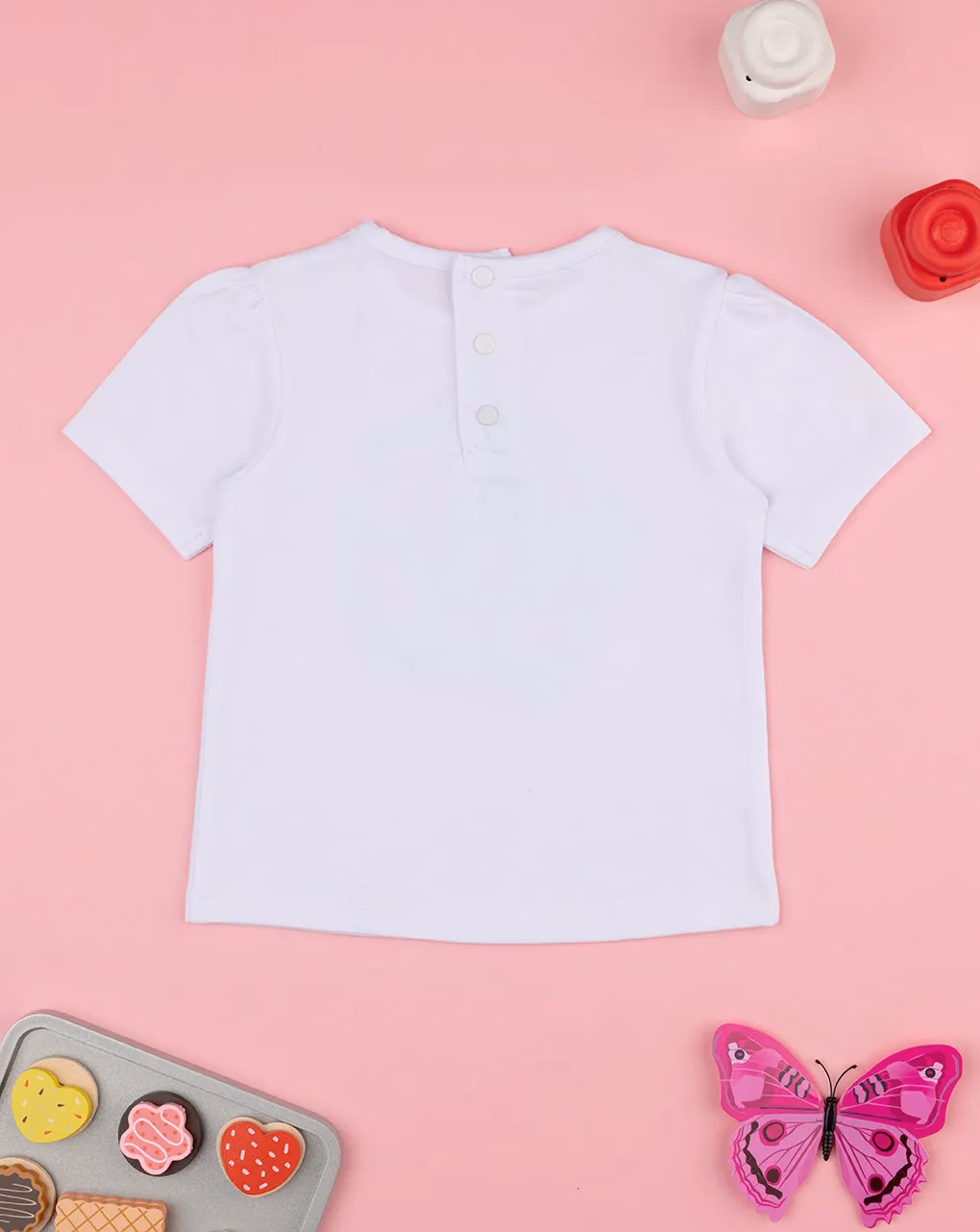 Prenatal Front Flower Logo Tee White - Image 3