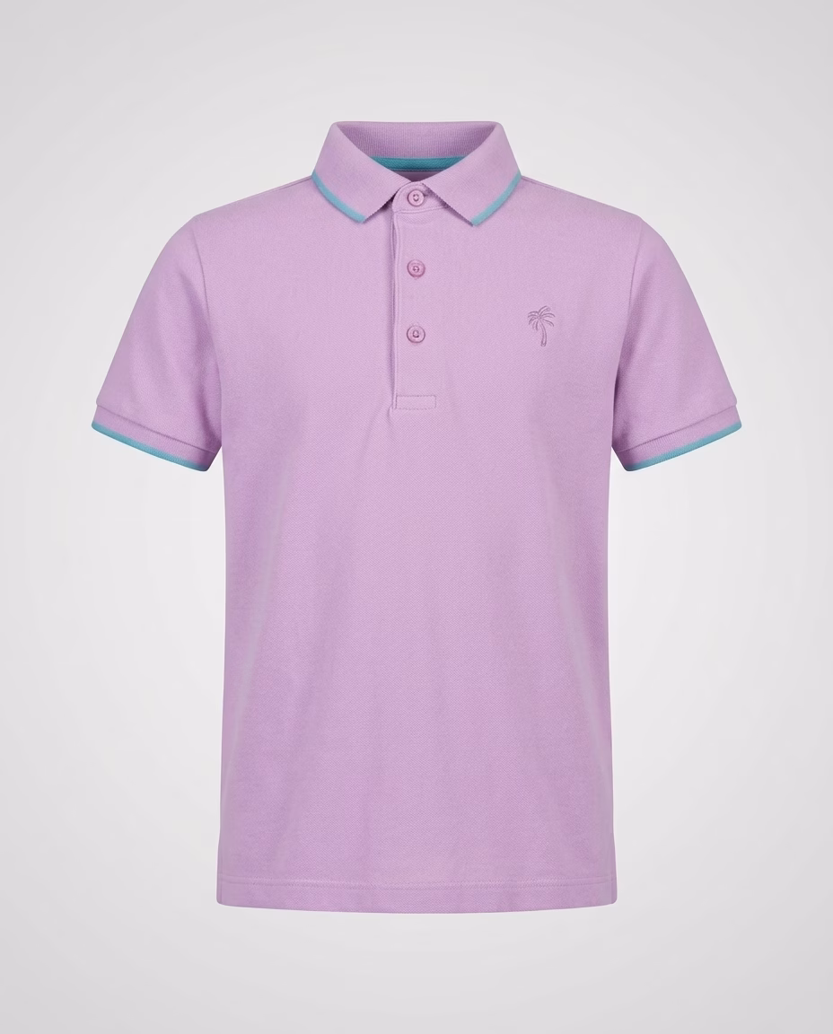 Next Kids Palm Tree Logo Lilac Polo