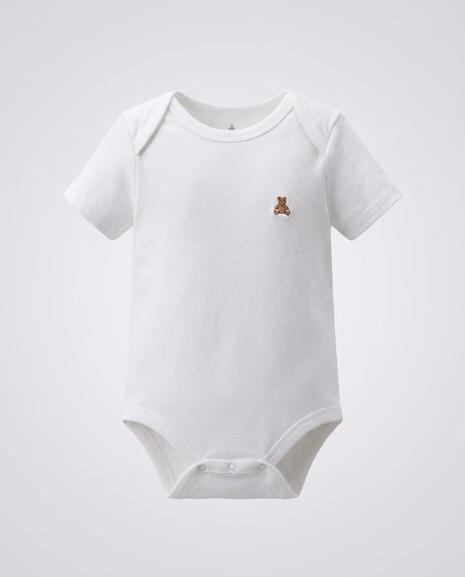 BABY GAP EMBROIDERY BEAR LOGO BODYSUIT 15 - Image 2