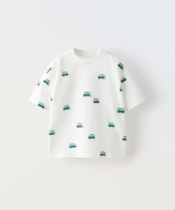ZARA ALL OVER VAN LOGO PRINT T-Shirt