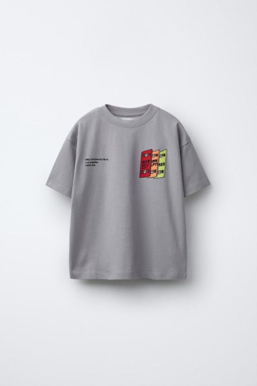 ZARA 3 SKATE PRINT T-SHIRT