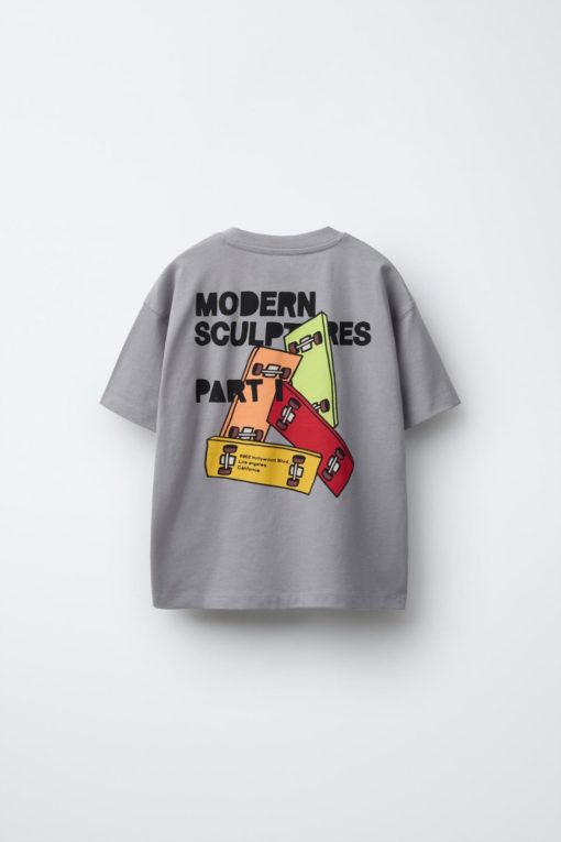 ZARA 3 SKATE PRINT T-SHIRT - Image 3
