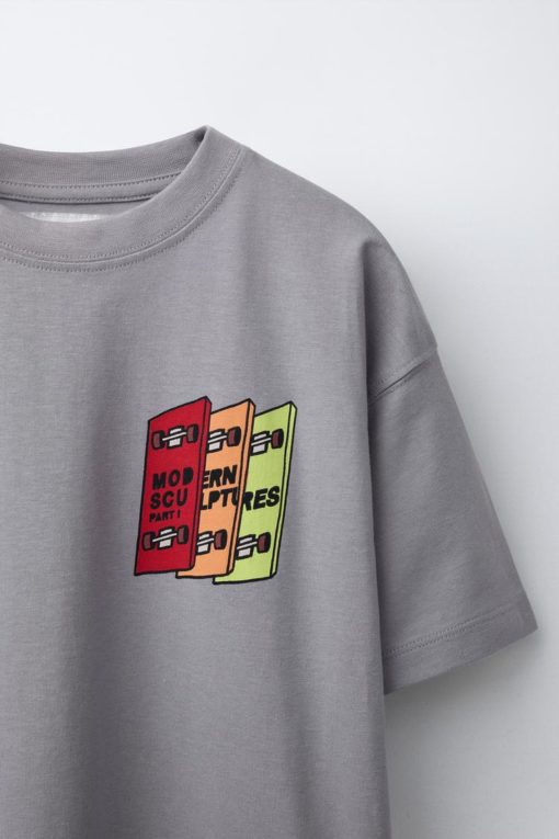 ZARA 3 SKATE PRINT T-SHIRT - Image 2
