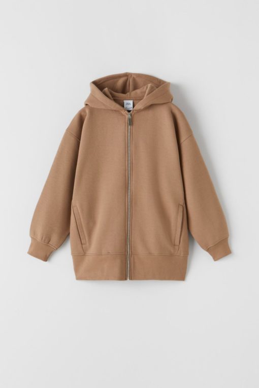 ZARA KIDS OVERSIZED HOODED SWEATSHIRT