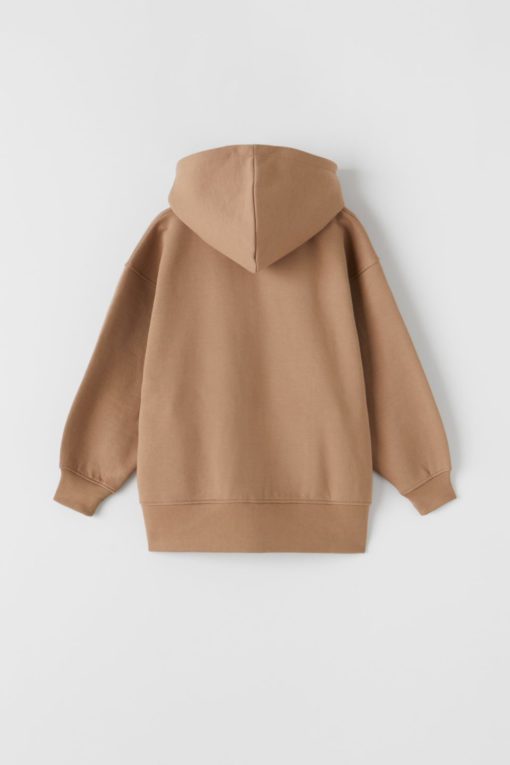 ZARA KIDS OVERSIZED HOODED SWEATSHIRT - Image 2