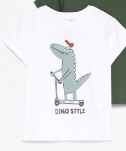 Lefties Kids Dino Style White T-Shirt