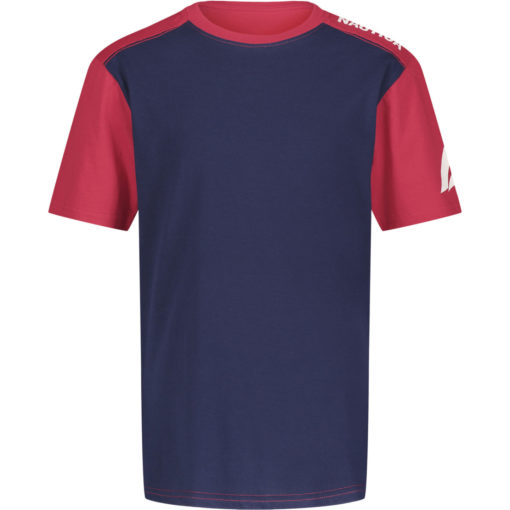 NAUTICA BOYS' SHOULDER LOGO T-SHIRT - Navy/Red