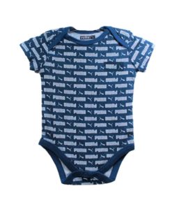 Puma kids All Over Small Logo Romper Zinc