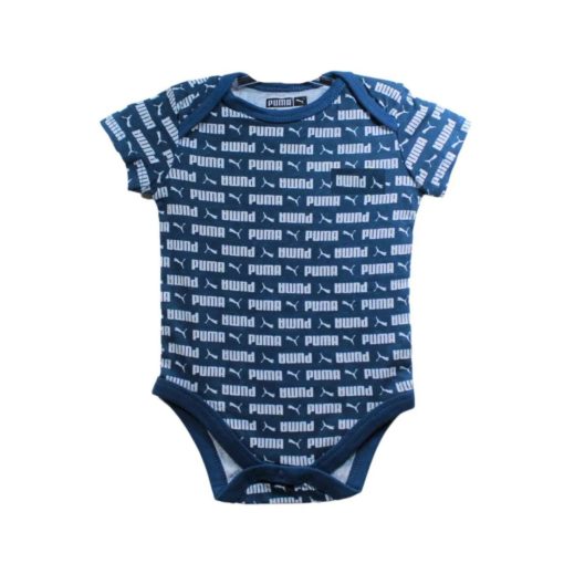 Puma kids All Over Small Logo Romper Zinc