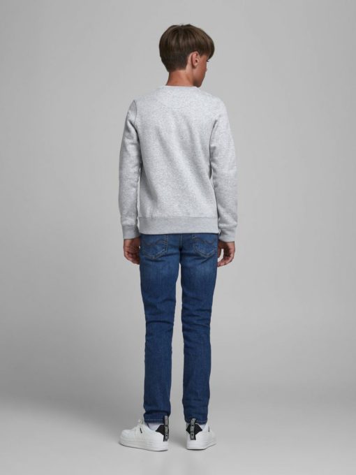 Jack n Jones BOYS LOOPBACK SWEATSHIRT - Grey - Image 7