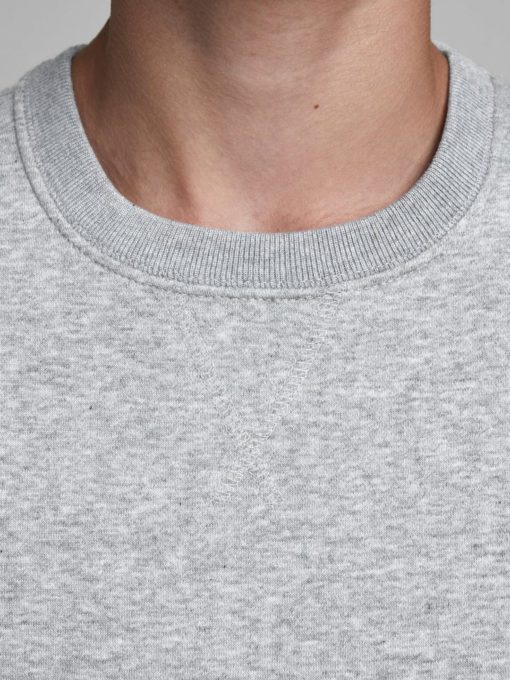 Jack n Jones BOYS LOOPBACK SWEATSHIRT - Grey - Image 5
