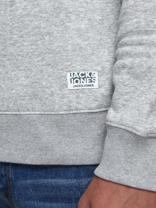 Jack n Jones BOYS LOOPBACK SWEATSHIRT - Grey - Image 6