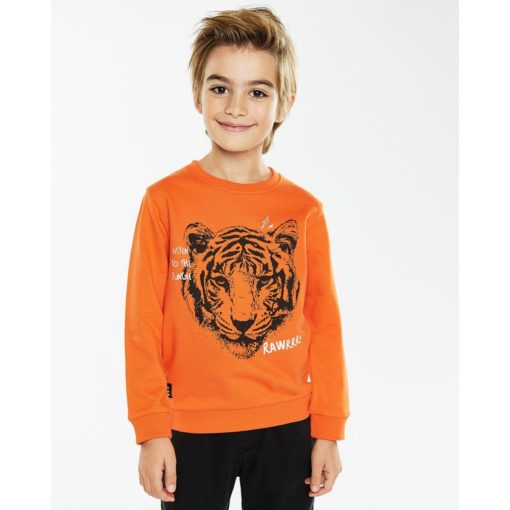 FUTURINO TIGER PRINTED SWEATSHIRT