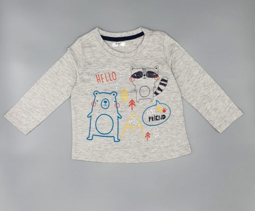 Baby Hello Grey Tee