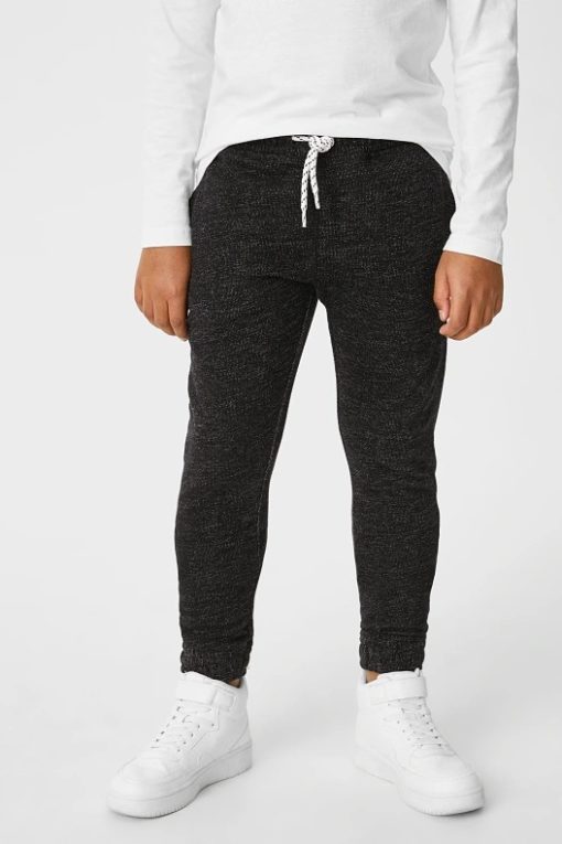 Skate Nation Organic Cotton Pack of 2 Joggers - Black/Grey - Image 2
