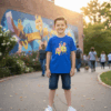 Bob Esponja Cartoon Logo T-Shirt Royal Blue