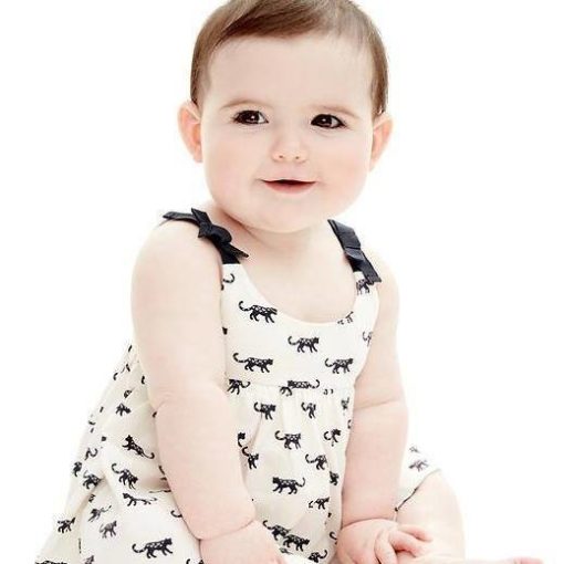 BABY GAP ALL OVER CAT LOGO FROCK 25 - Image 2