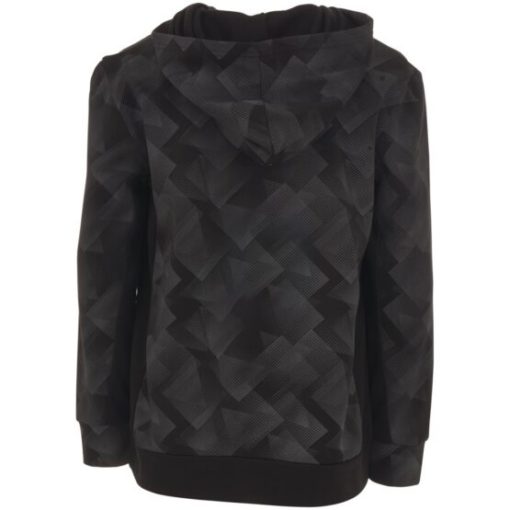 Reebok POLY TEECH KID’S HOODIE UNISEX - Charcoal Black - Image 2
