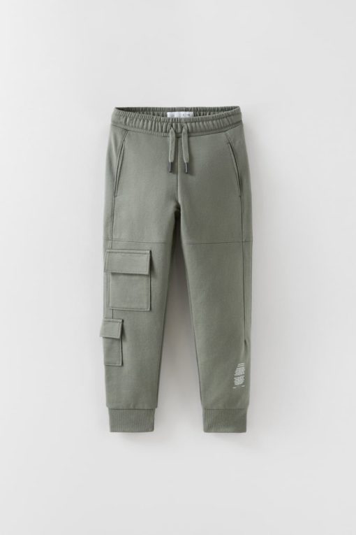 ZARA PLUSH CARGO TROUSERS