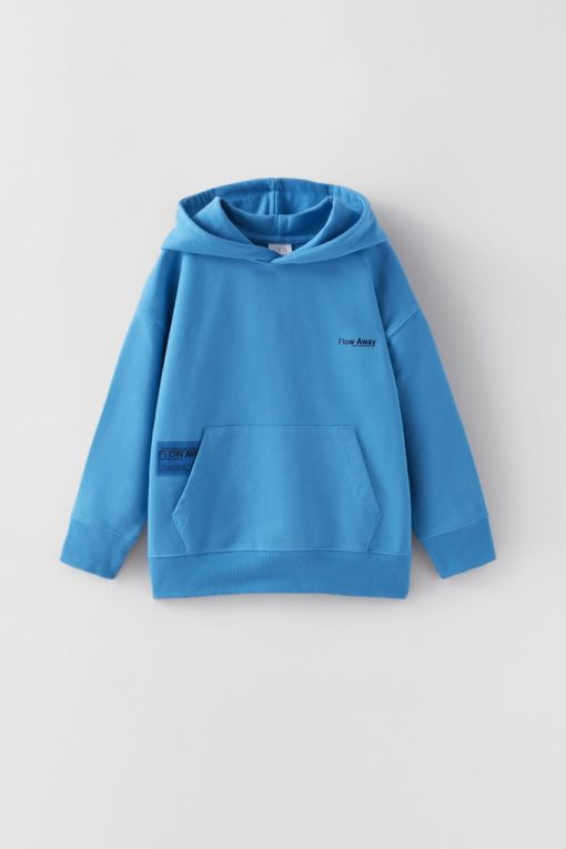 ZARA FLOW AWAY HOODIE - FADED BLUE