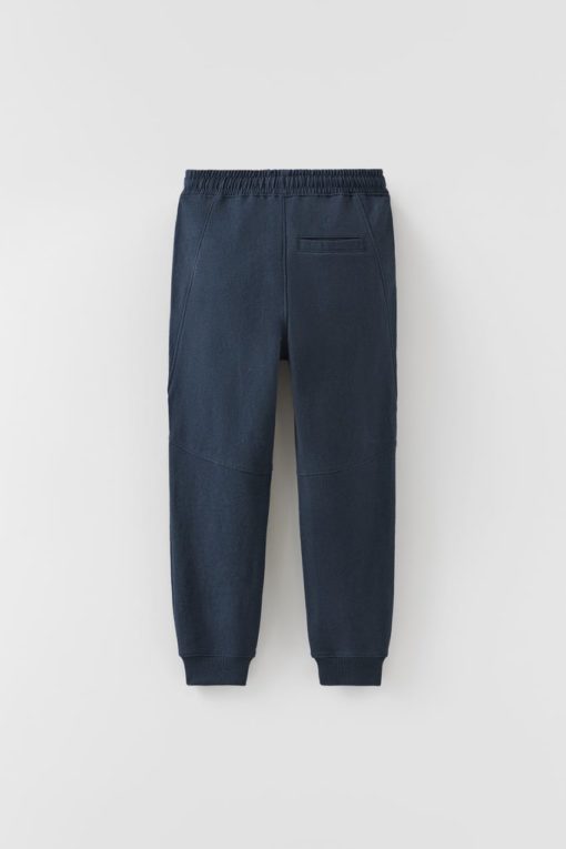 ZARA PIQUÉ JOGGING SIDE DOUBLE POCKET TROUSERS - Image 5