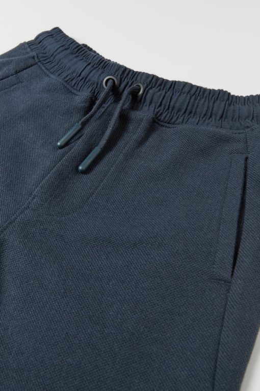 ZARA PIQUÉ JOGGING SIDE DOUBLE POCKET TROUSERS - Image 4
