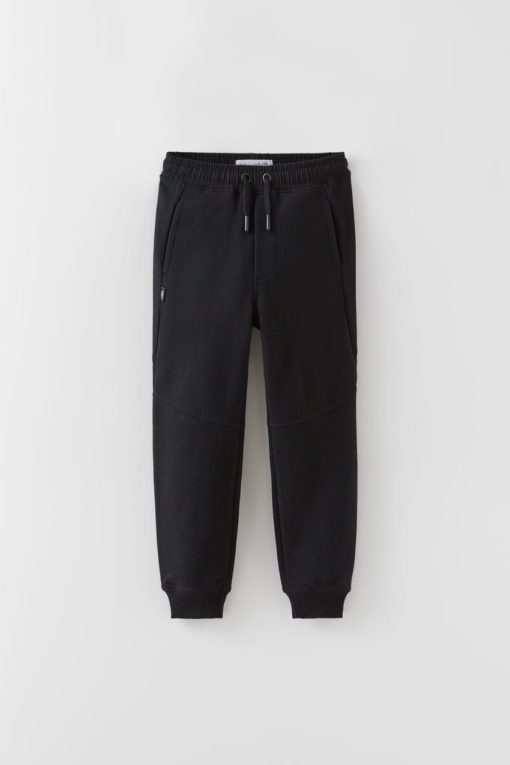 ZARA PIQUÉ JOGGING SIDE DOUBLE POCKET TROUSERS - Image 2
