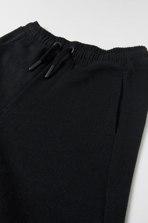 ZARA PIQUÉ JOGGING SIDE DOUBLE POCKET TROUSERS - Image 3