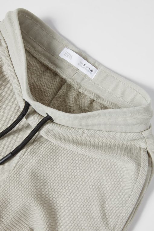 ZARA TEXTURED POCKET PLUSH PANTS - Image 4