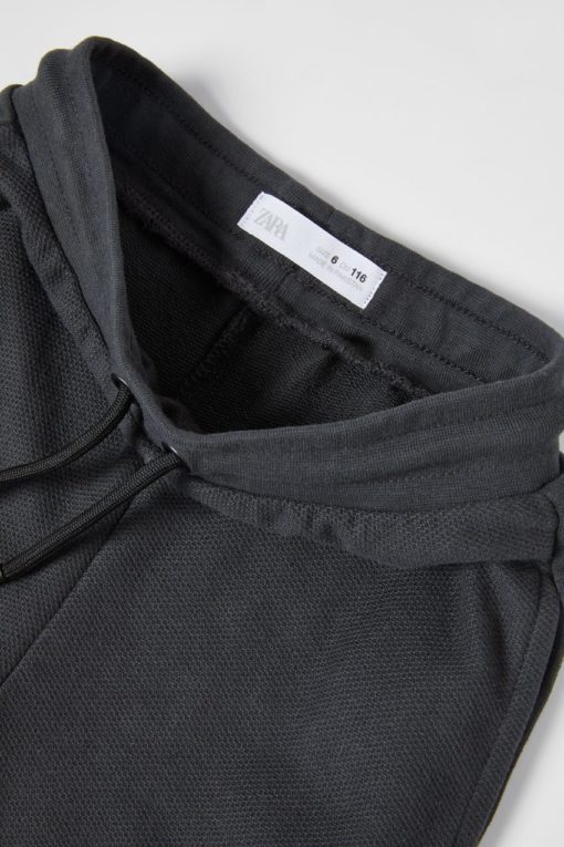 ZARA TEXTURED POCKET PLUSH PANTS - Image 3