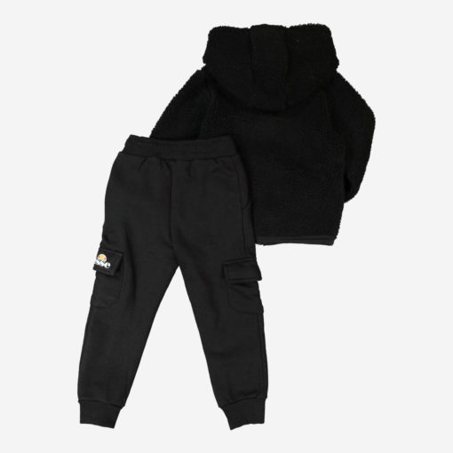 Ellesse Boys Two Piece Black Fleece Hoodie Set - Image 2