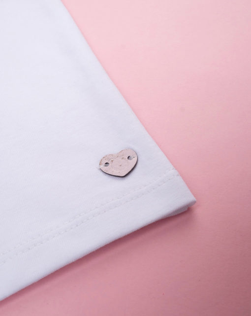 Prenatal Front Flower Logo Tee White