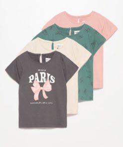 Lefties Kids Pack of 4 printed short sleeve T-shirts