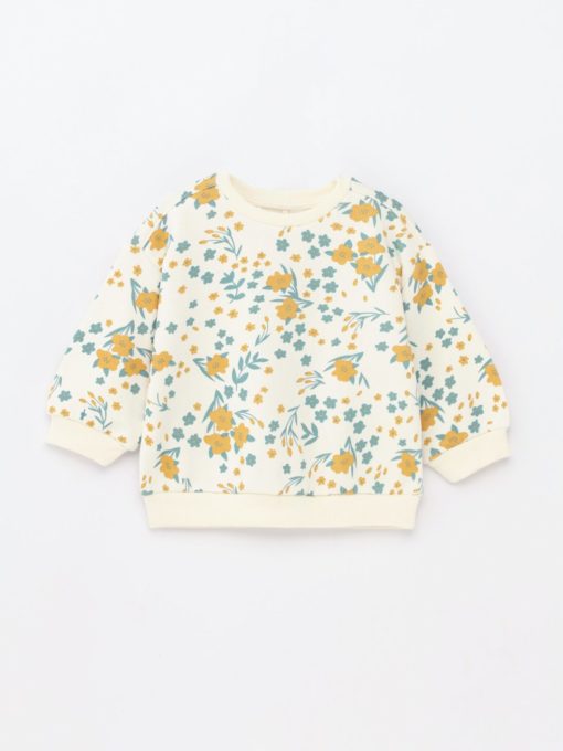 LEFTIES KIDS ALL OVER FLOWER LOGO SWEATSHIRT