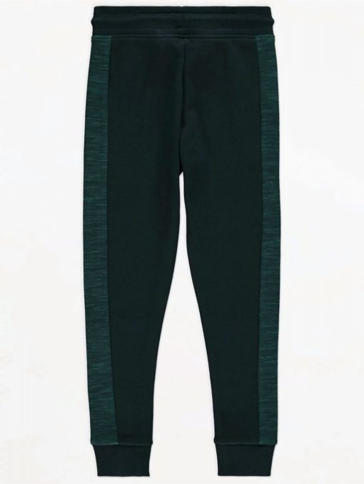GEORGE Teel Marl Panelled Emblem Detail Joggers - Image 3