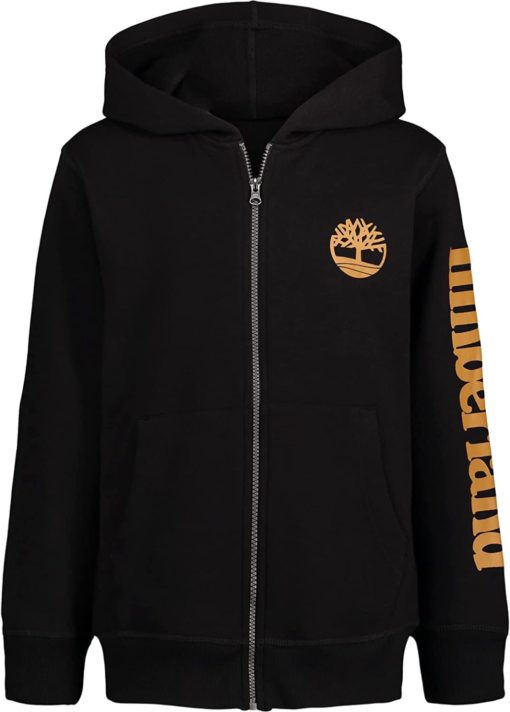 Timberland Boys' Long Sleeve Fleece Full Zip Hoodie