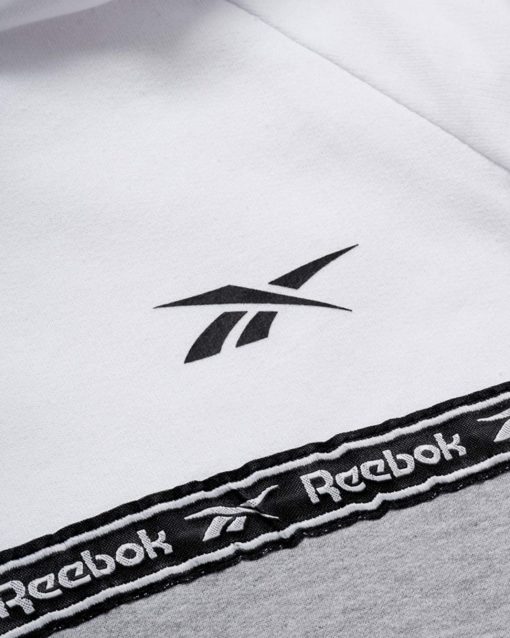 REEBOK KIDS TRACKSUITS – ATHLETIC FLEECE HOODIE AND JOGGER - White/Grey - Image 3