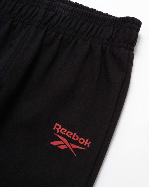 REEBOK KIDS TRACKSUITS – ATHLETIC FLEECE HOODIE AND JOGGER - White Printed - Image 5