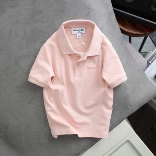 Lacoste Boys Stretch Pique Polo Peach