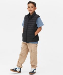 Primark Cares Boys Zip-Up Padded Gilet - Black