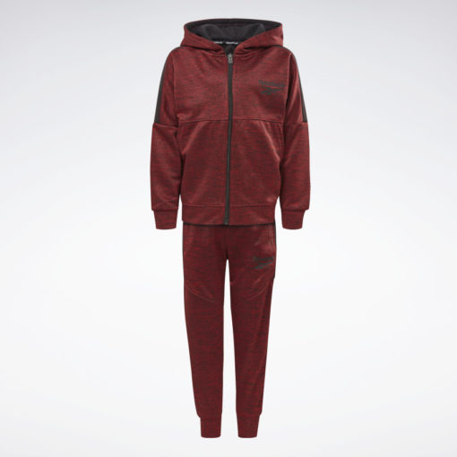 Reebok Boys Doubleknit Hoodie Set - Maroon