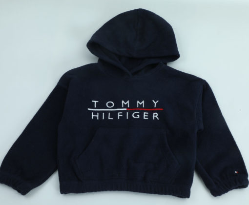 Tommy Hilfiger Girls Polar Fleece Hoodie - Navy - Image 3