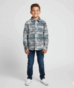 Place Boys Flamingo Print Casual Shirt