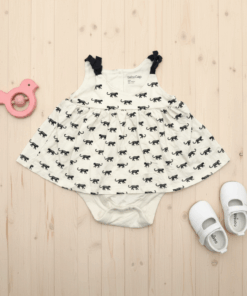 BABY GAP ALL OVER CAT LOGO FROCK 25
