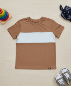 DKNY Boys Big White Stripe T-Shirt