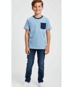 DKNY Boys Front Contrast Pocket T-Shirt