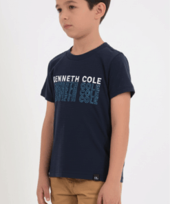 Kenneth Cole Kid's Repeated Logo T-Shirt